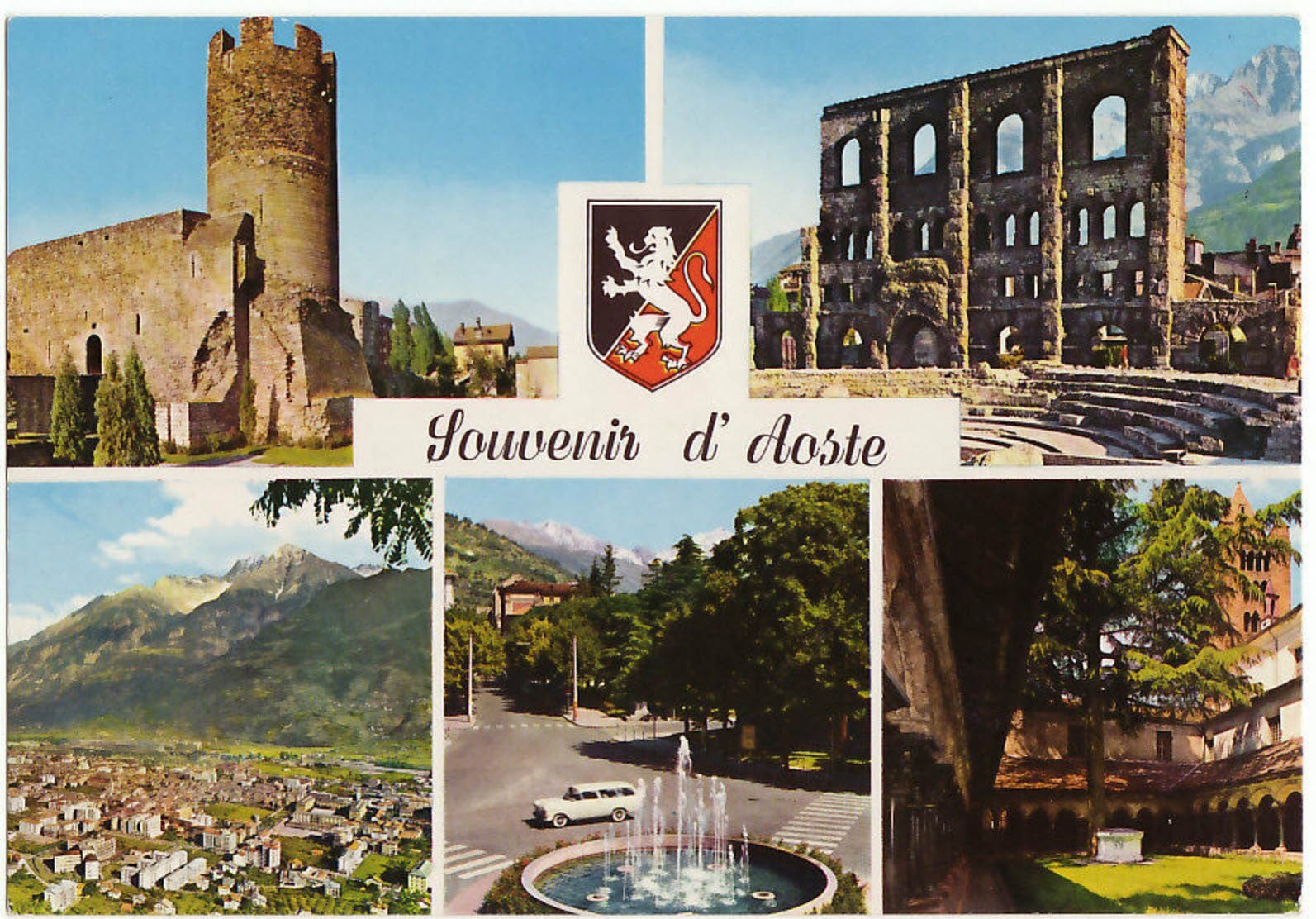 AOSTA - SOUVENIR DI... - VEDUTINE - NON VIAGGIATA -
