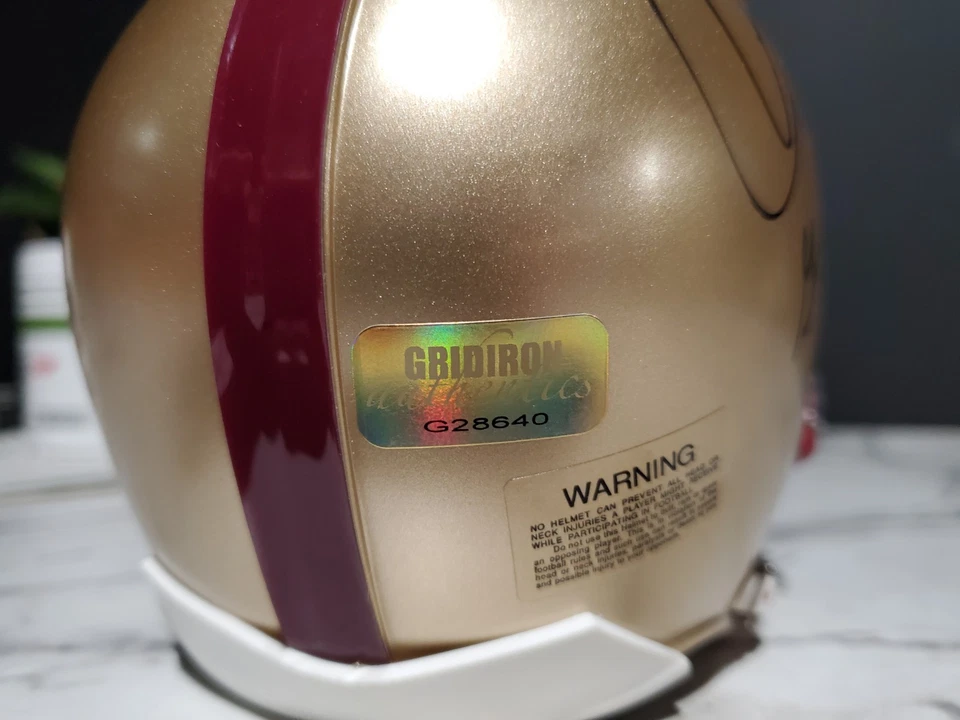 Doug Flutie Gerard Phelan Signed Boston College Mini Helmet "11-23-84" COA - Image 4 of 4
