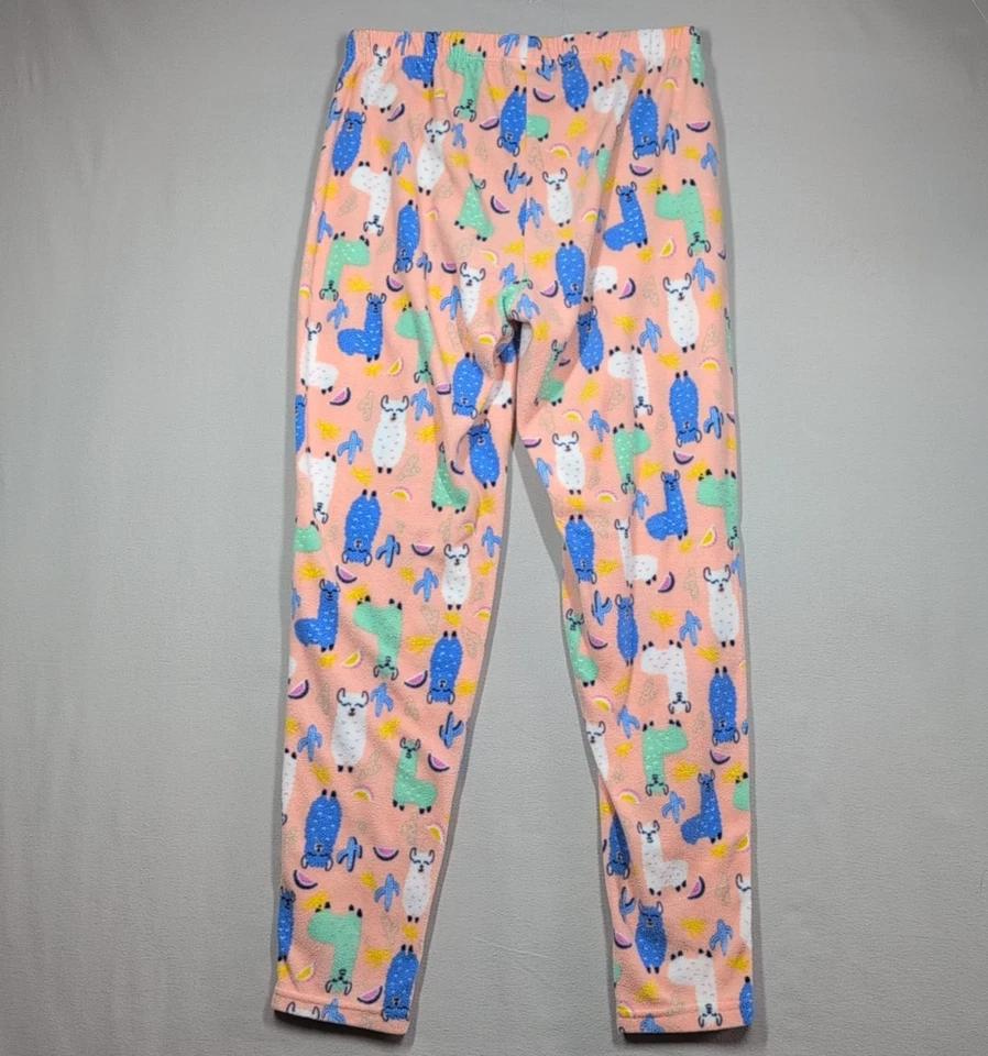 Calça pijama Bobbie Brooks feminina grande roupa de dormir pêssego lhama aconchegante fofa macia - Imagem 2 de 4