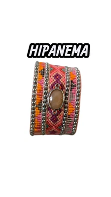 Valeur 60€ Hipanema Taille M Neuf Bracelet rose turquoise violet - Photo 1/4