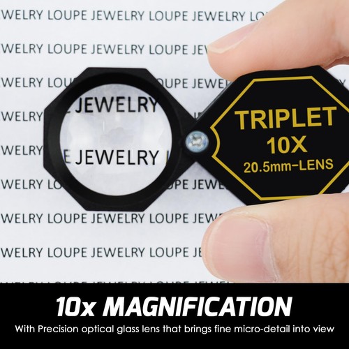 10x Jewelers loupe Pocket Magnifier Jewelry Loupe Jewelers Magnifying Glass 2... - Picture 4 of 9