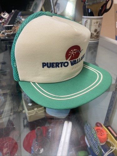 Vintage Puerto Vallarta Mesh Snapback Trucker Hat - Picture 2 of 4