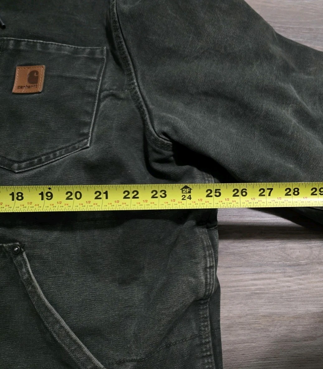 Vtg Carhartt J130 MOS Moss Green Active Jacket XL thumbnail 9