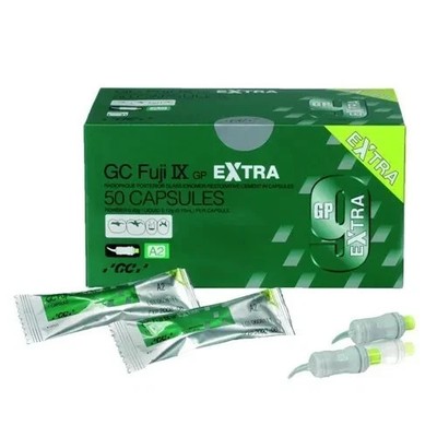 GC Fuji 9 GP Extra 50 Capsule Powder/0.40gm Liquid/0.12g 0.10ml Per Capsule A2
