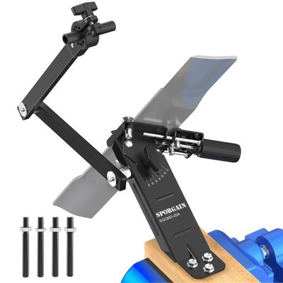 SporGain Lawn Mower Blade Sharpener, 15° 45° Adjustable Sharpening Dark 