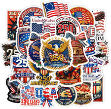 America 250Th Anniversary Stickers 24 PCS , 250Th Anniversary USA Stickers 1776