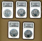 1986-2005 American Silver Eagle 20th Anniversary Complete 20-Coin Set NGC MS 69