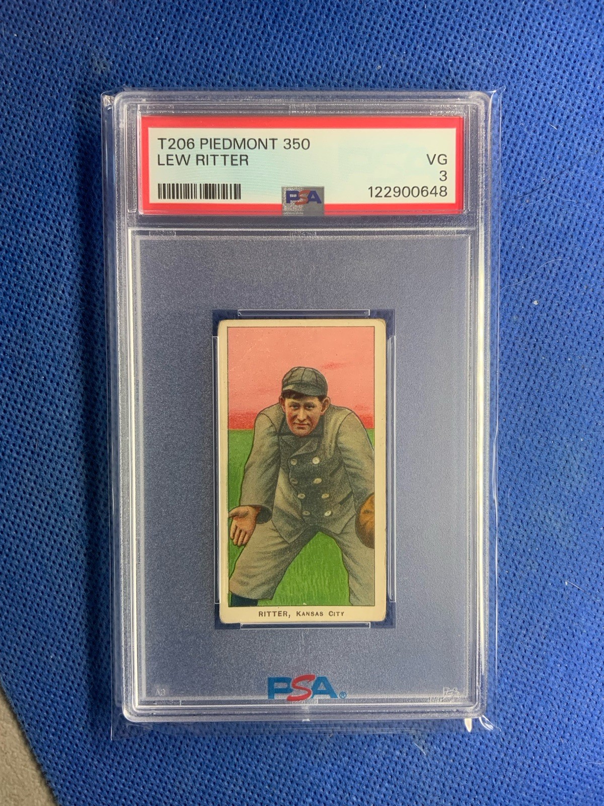 T206 Lou Ritter Piedmont 350 PSA 3