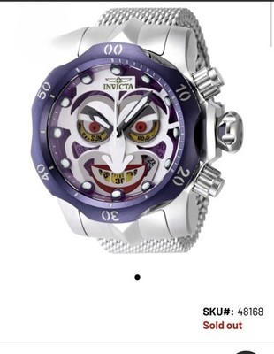 Invicta Men's Joker Watch DC Limited Swiss Ronda Z60 Caliber 52, 5mm