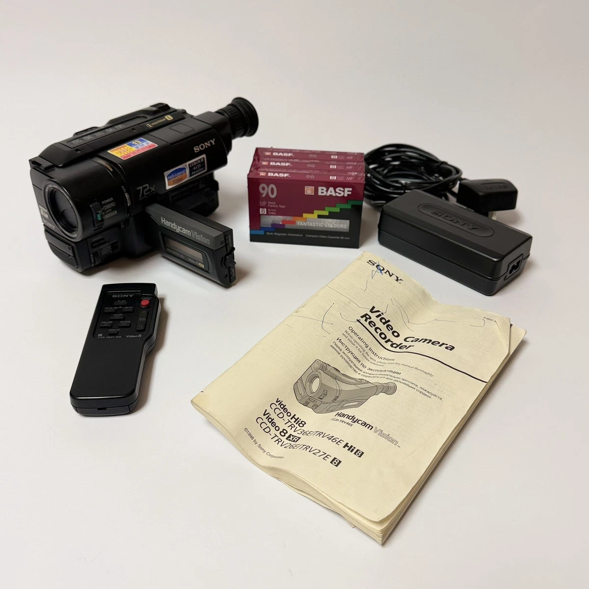 Sony Handycam Vision Video 8 Camcorders 72x Digital Zoom for sale