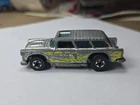 Red Line Hot Wheels Alive 55 Chevrolet Diecast Car Silver 1969 Hong Kong