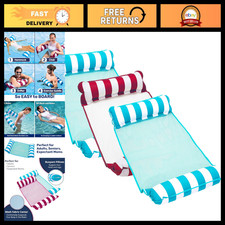 4-in-1 Monterey Hammock Pool Float - Water Hammocks for Adults Kids - Multipac