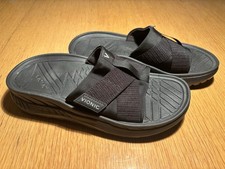 Vionic Rebound Black Unisex Sz M 7.5/ W 9 Recovery Slide Sandals Support