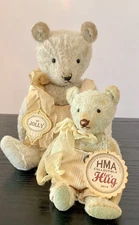 5” & 7.5” “Holly & Jolly” MOHAIR ARTIST TEDDY BEARS  BY VIVIANNE GALLI HMA BEARS