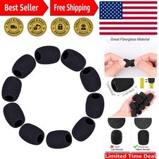 10 Pack Lapel Microphone Windscreen, Headset Windscreen, Mic Foam Covers Lava...