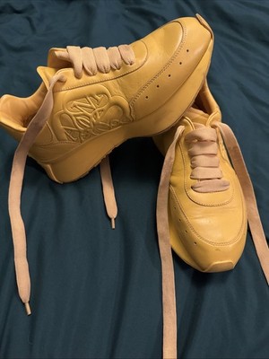 Alexander McQueen Sprint Yellow Leather Sneakers