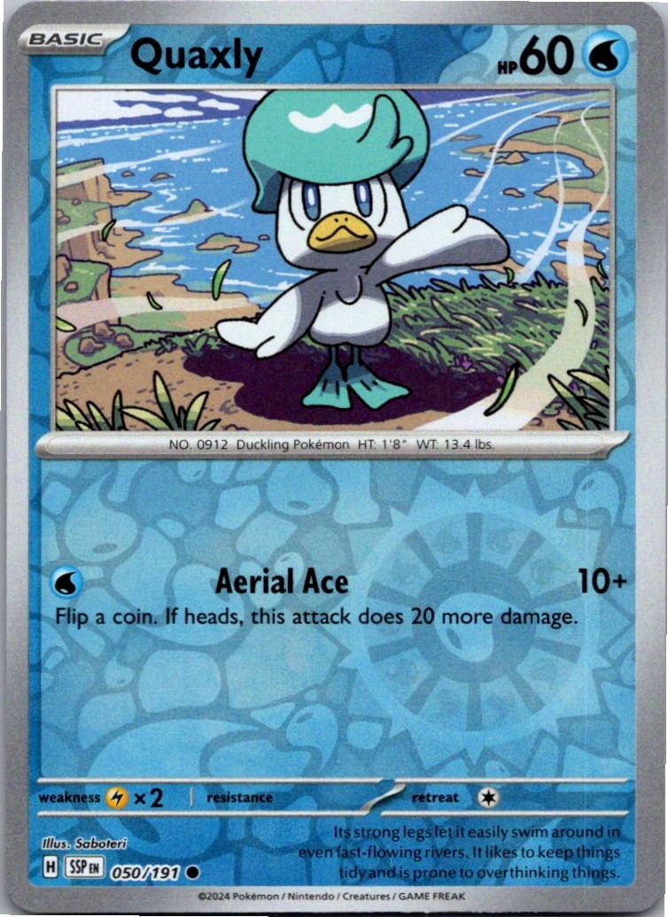 Quaxly 050/191 Holo Miscellaneous Cards & Products Pokemon Reverse Holo NM