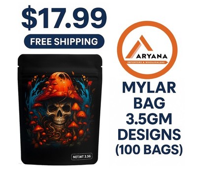 3.5 Gram Smell Proof Mylar Bags | Resealable Zip Foil Packaging Bag