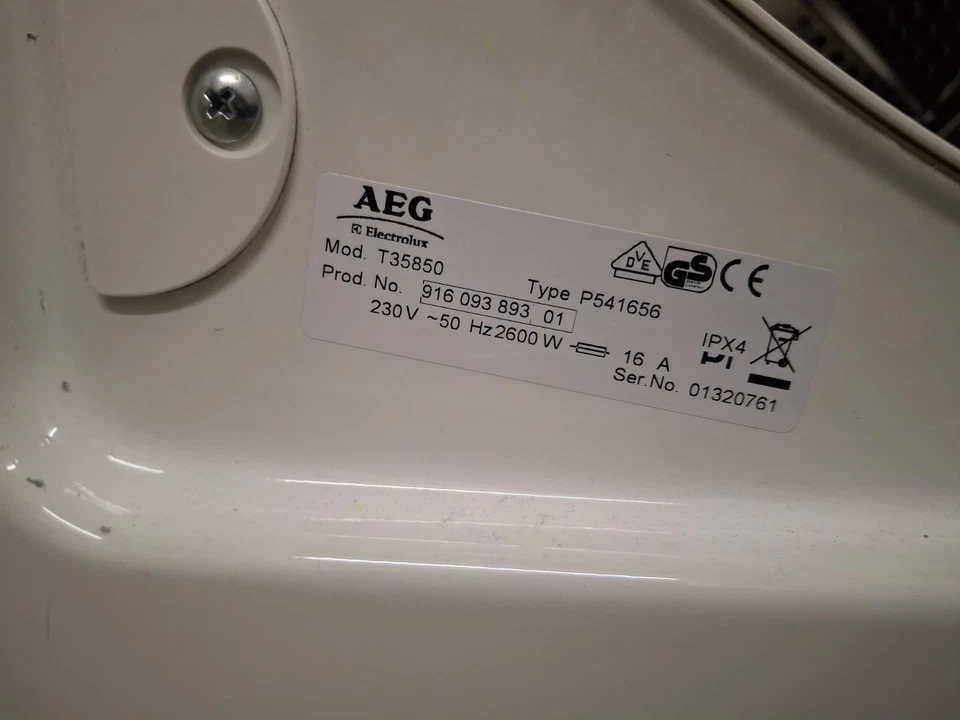 AEG Abluft Trockner 7 kg Fassung, Modell T35850, gebraucht - Bild 4 von 4