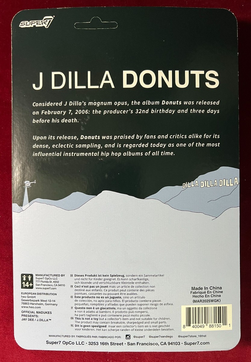 Super7 ReAction J DILLA DONUTS 3.75