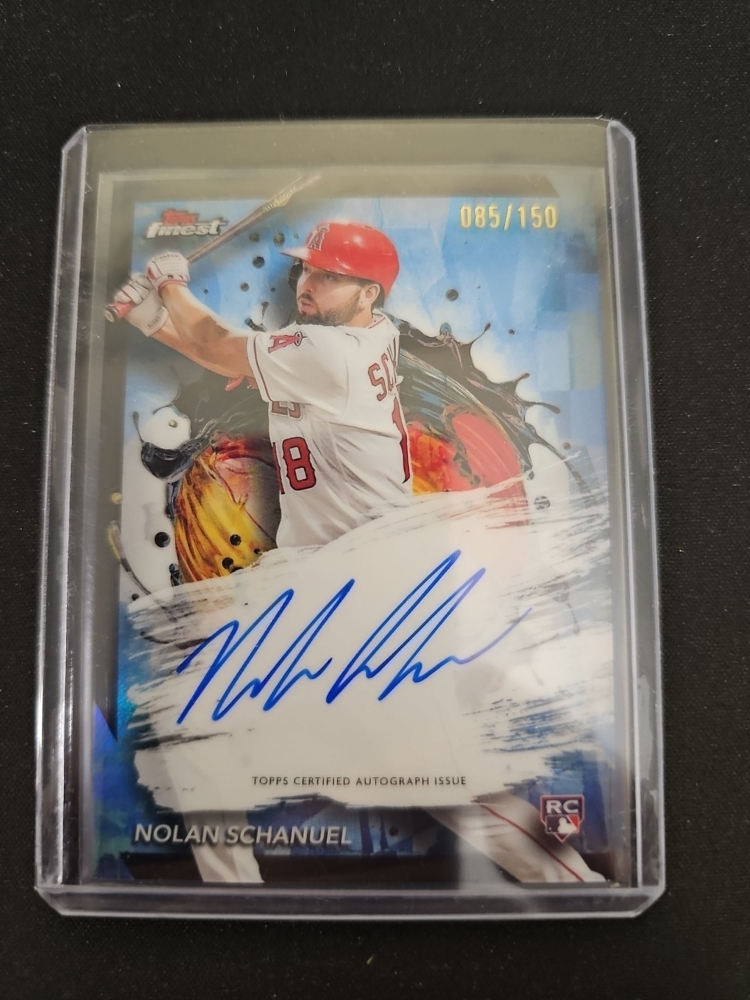 2024 Topps Finest - Finest Autographs Nolan Schanuel #FA-NS Blue /99 (AU, RC)