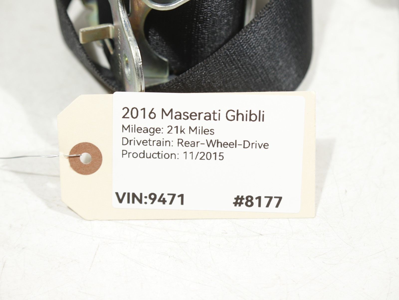14-20 Maserati Ghibli 3.0L M157 REAR Seatbelt Retractor 6700174370 OEM 21K SET 3