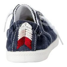 MEDIUM WIDTH BLUE Time and Tru Women's Scrunch Back Slip-On Sneaker Sz Various