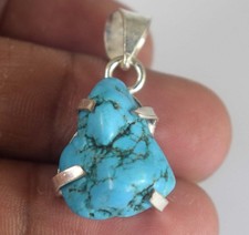 Arizona Blue Turquoise 14.85 Ct Natural Sleeping Beauty Gemstone Rough Pendant