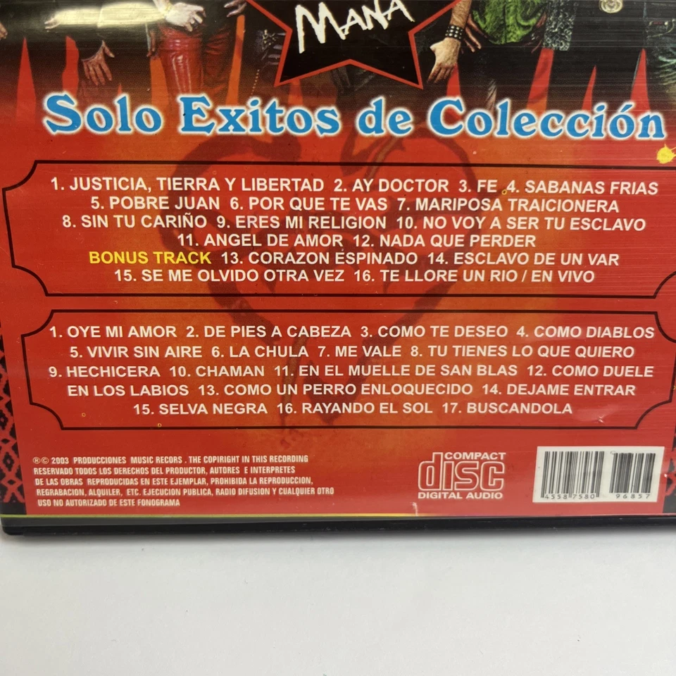 Mana solo exited de colección 2 disc cd set 2003 used very good condition Foto 3 de 4