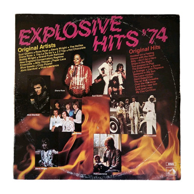 ''EXPLOSIVE HITS '74''AUSSIE 17Tk LP [ZZ TOP Stevie Wright SUZI QUATRO Grand Funk]