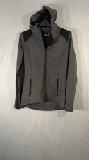 athleta Full Zip Hoodie Stronger Black Gray Women  s Size medium Activewear