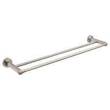 American Standard Studio S 24 in. Double Towel Bar in Brushed Nickel