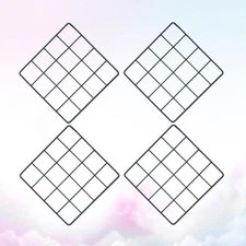  4pcs Creative Photo Wall Wrought Iron Square Grid DIY Picture Frame Wall