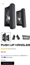 Black Widow Push Up Handles Weight Equipment 