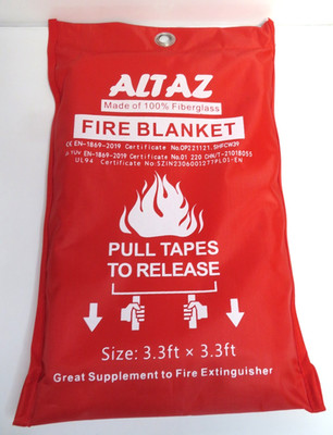 Two Pack ALTAZ Fire Blanket 39 x 39 inches 