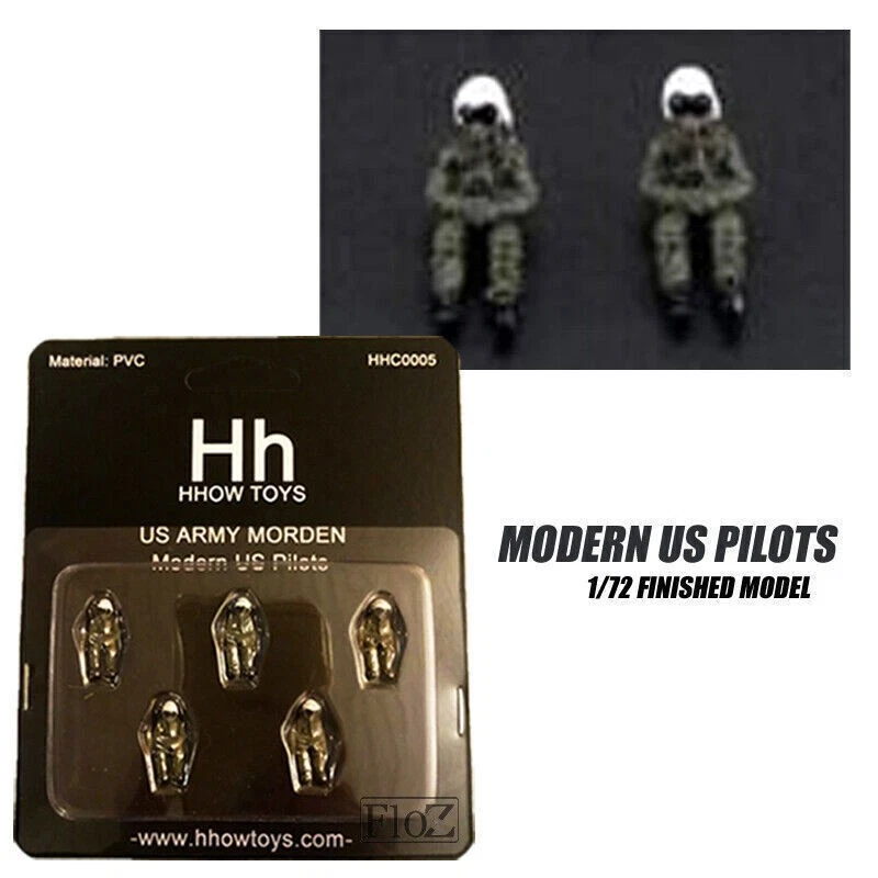 HANDMADE 1/72 Modern US Pilots 5 Figuren Fertigmodell Fit Fighter CW HM JC etc