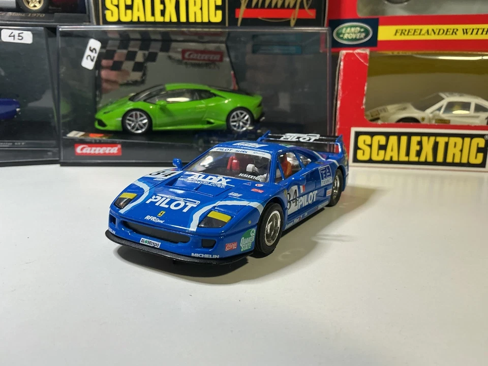 Tecnitoys Ferrari F40 Pilot nº34 SCX 1/32 TYCO SCALEXTRIC AVANT SLOT CAR FLY NEW - Imagen 2 de 4
