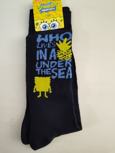 Calcetines Bob Esponja Adulto Unisex Quien Vive Bajo el Mar Talla 10-13 - Imagen 1 de 4