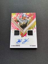 2021 Panini Diamond Kings KE'BRYAN HAYES Rookie DUAL PATCH AUTO #DKMS-KH Pirates