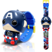 Superhero Kids Watch, Kids Digital Watch for Boys Girls, Easy Read Cute Cartoon