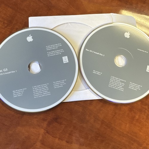 2005 Apple Computer iMac G5 Mac OS X Install Version 1.0 Discs 1 & 2