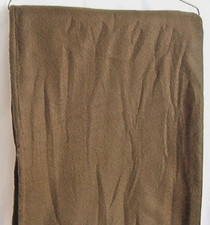 Solid Brown Fleece Fabric Remnant 11" x 61" Long New 1