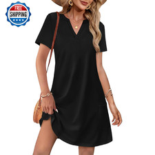 WIHOLL Summer Dresses for Women 2026 Elegant Classy Black Dress Spring Casual Cu