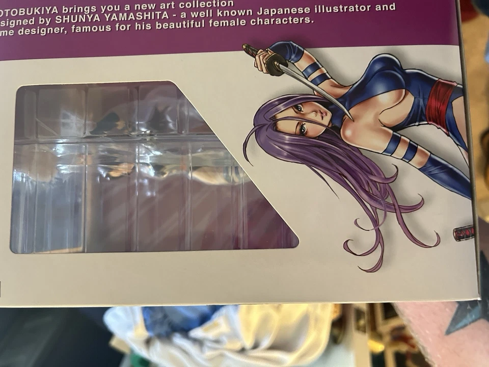 2010 Kotobukiya Marvel Max Psylocke Bishoujo Статуэтка Люди Икс Сила Редкая - Изображение 2 из 4