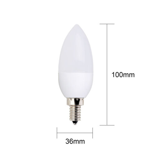 LED Candle Bulbs Bayonet B22 E27 E14 E12 B15 Light 3W 110V 220V Chandelier Lamp - Picture 3 of 22