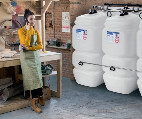 5000 Liter Öltank Kunststoff doppelwandig Komplett - Set schmale Bauform Spezial - Bild 9 von 12