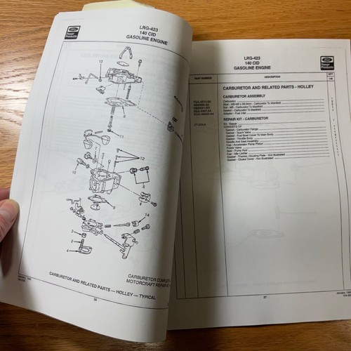 Ford 140 C.I.D. ENGINE PARTS MANUAL CATALOG BOOK LIST INDUSTRIAL I-4 pn 194-285 - Picture 4 of 4