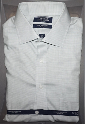 Daniel Cremieux Dress Shirt 16.5 - 36 Slim Fit Spruce Green Mini Check NWT  | eBay