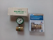 WATER MATE PRESSURE GAUGE FOR  RV'S WITH RV PRESSURE REGULATOR