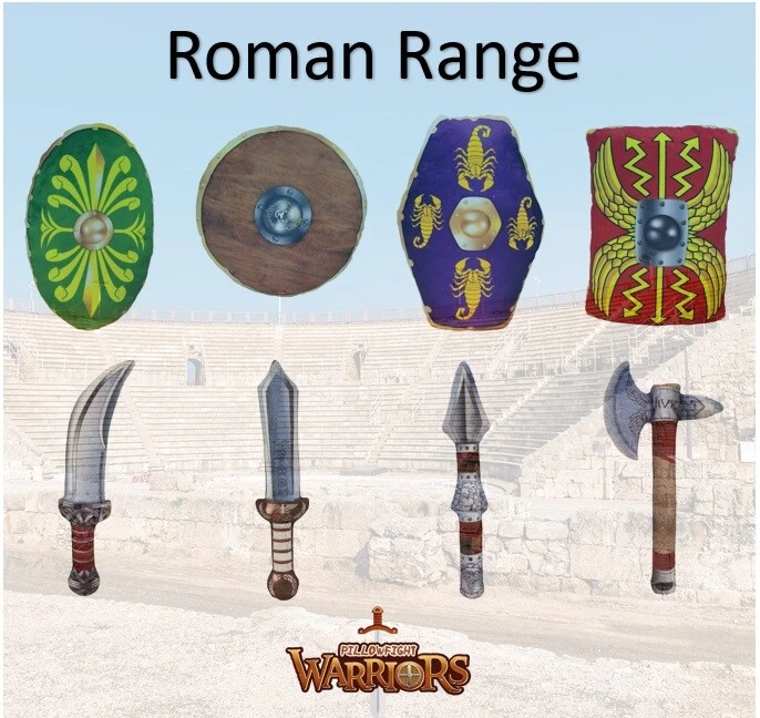 Pillowfight Warriors Soft Play Shields, Axes or Swords – Choose Style & Theme - Image 4 of 4